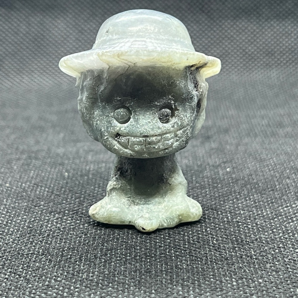 Genuine LABRADORITE One Piece “Luffy” Carving